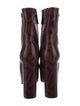 Longchamp Snakeskin Animal Print Boots