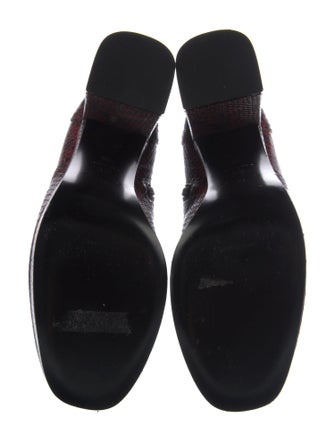 Longchamp Snakeskin Animal Print Boots