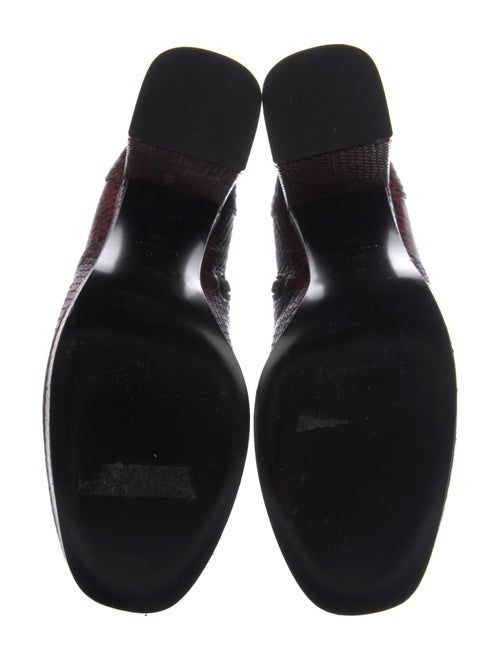 Longchamp Snakeskin Animal Print Boots