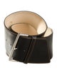 Longchamp Wide Leather Waist Belt