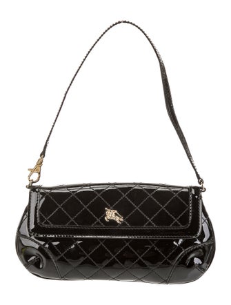 Longchamp Patent Leather Top Handle Bag