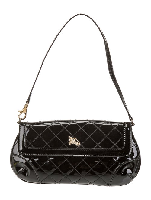 Longchamp Patent Leather Top Handle Bag