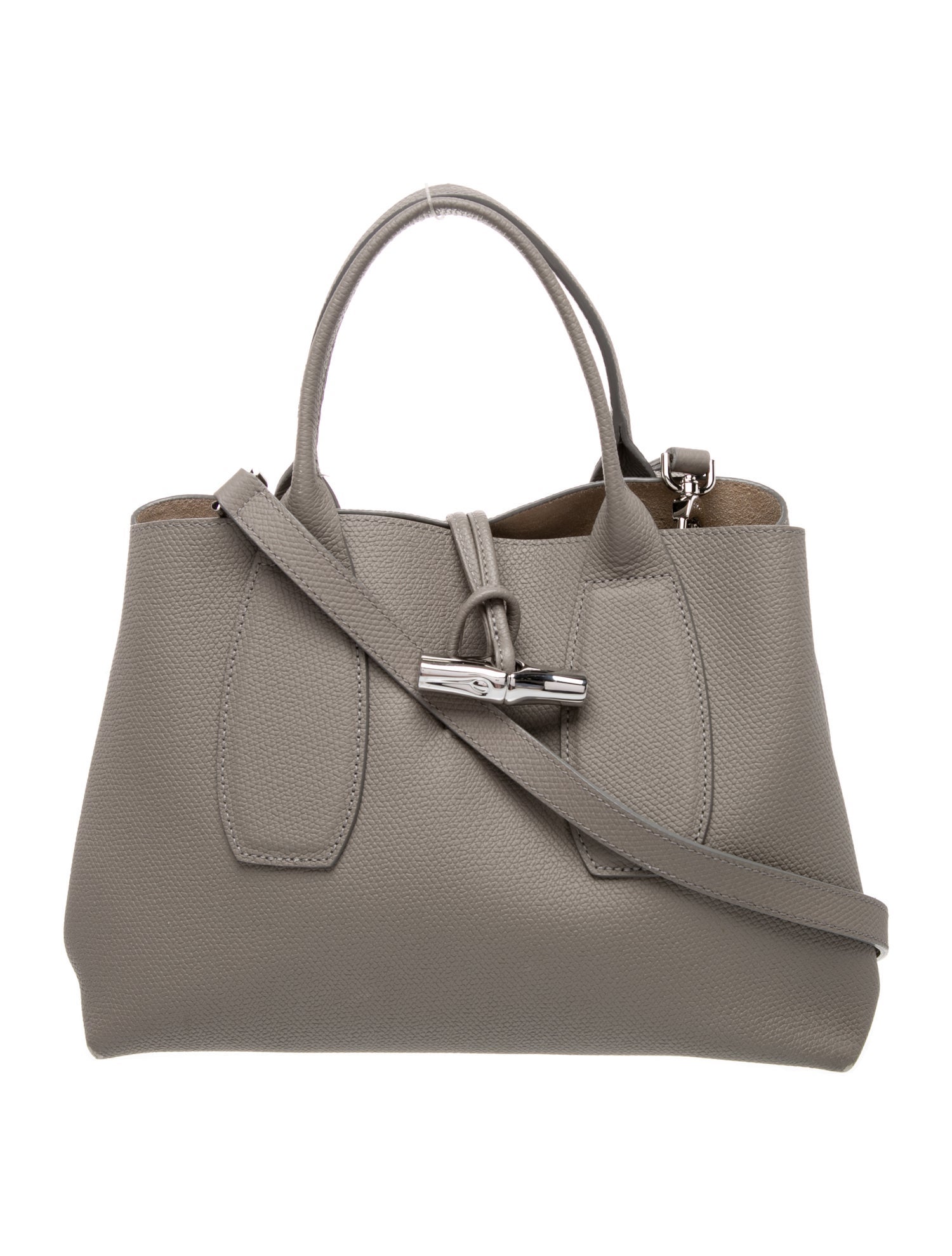 Longchamp Leather Top Handle Bag