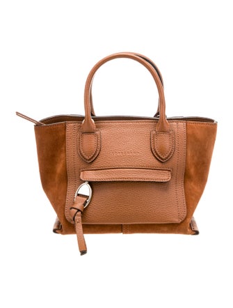 Longchamp Leather Top Handle Bag