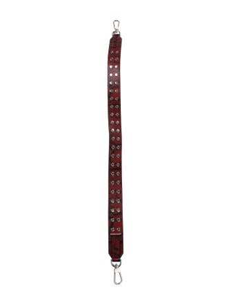 Longchamp Embossed Leather Bag Strap