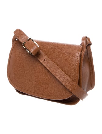 Longchamp Leather Messenger Bag
