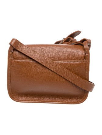 Longchamp Leather Messenger Bag