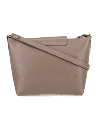 Longchamp Leather Messenger Bag
