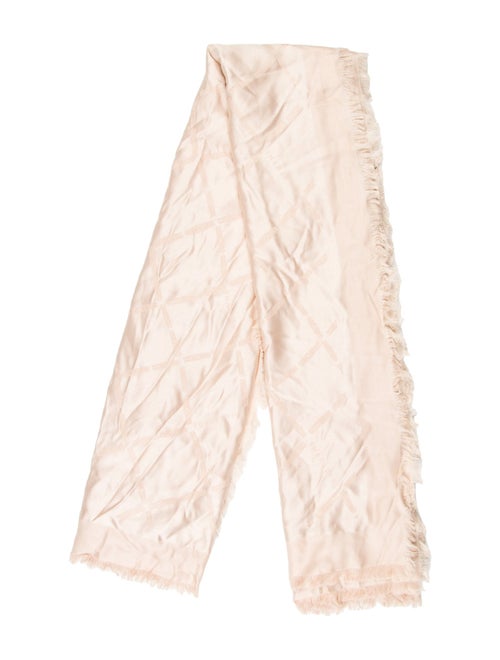 Longchamp Silk Floral Print Scarf