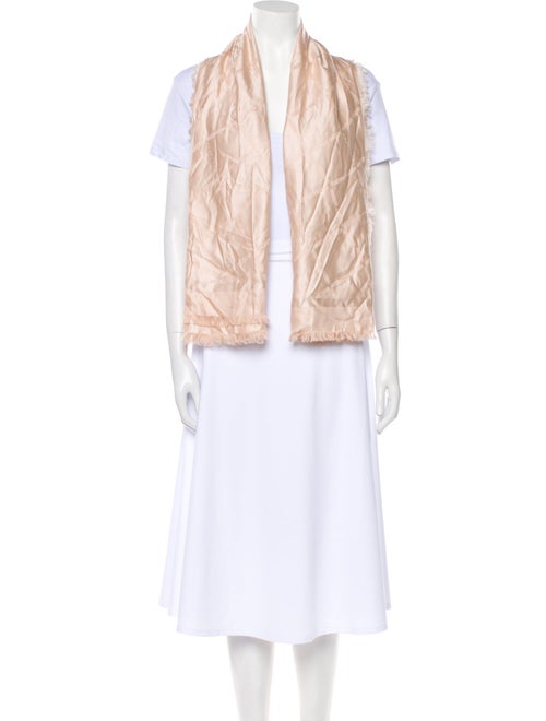 Longchamp Silk Floral Print Scarf