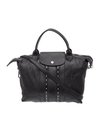 Longchamp Leather Top Handle Bag