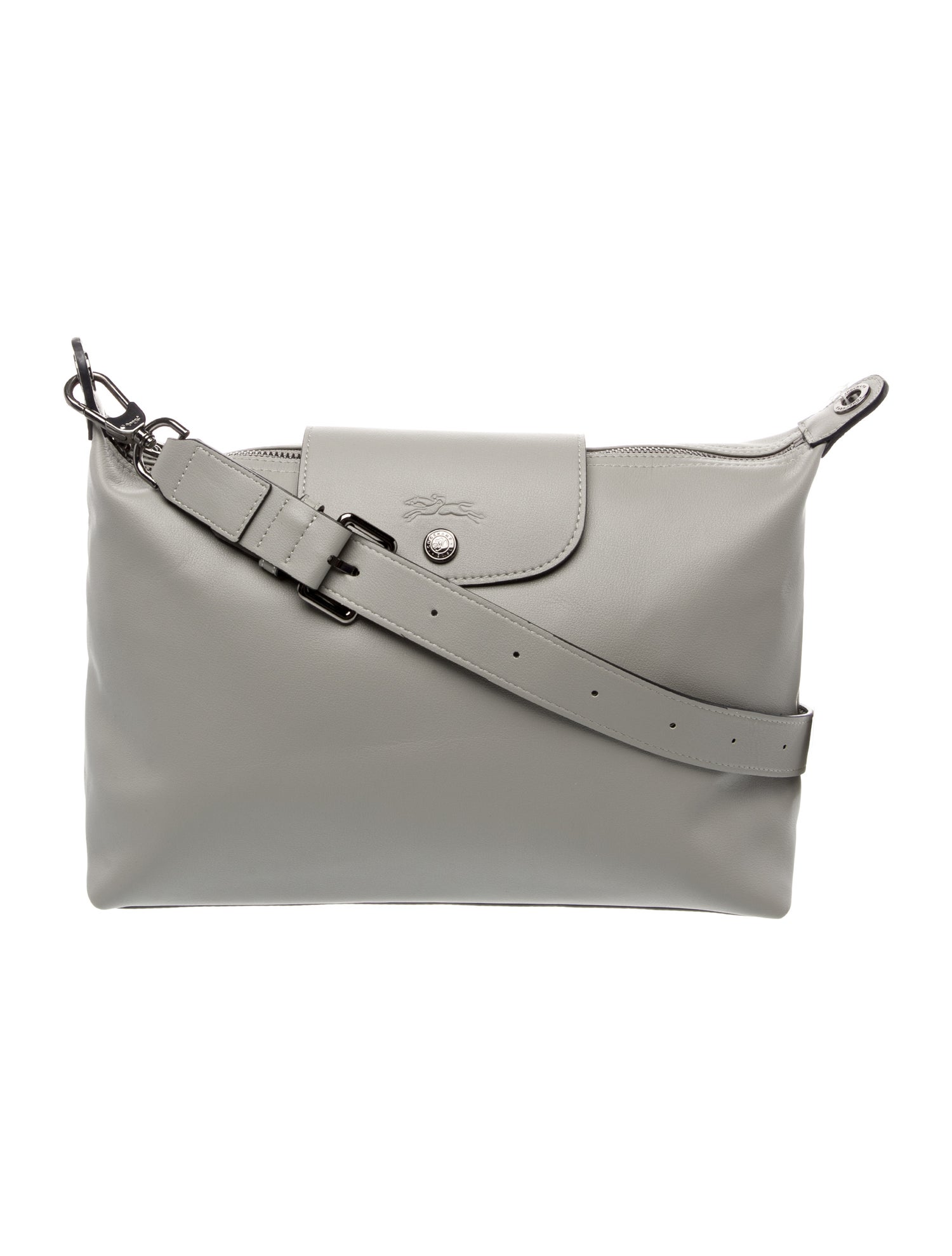 Longchamp Leather Messenger Bag