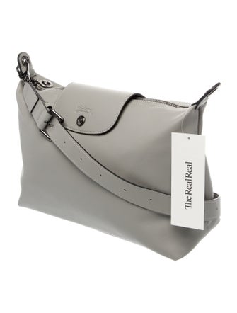 Longchamp Leather Messenger Bag