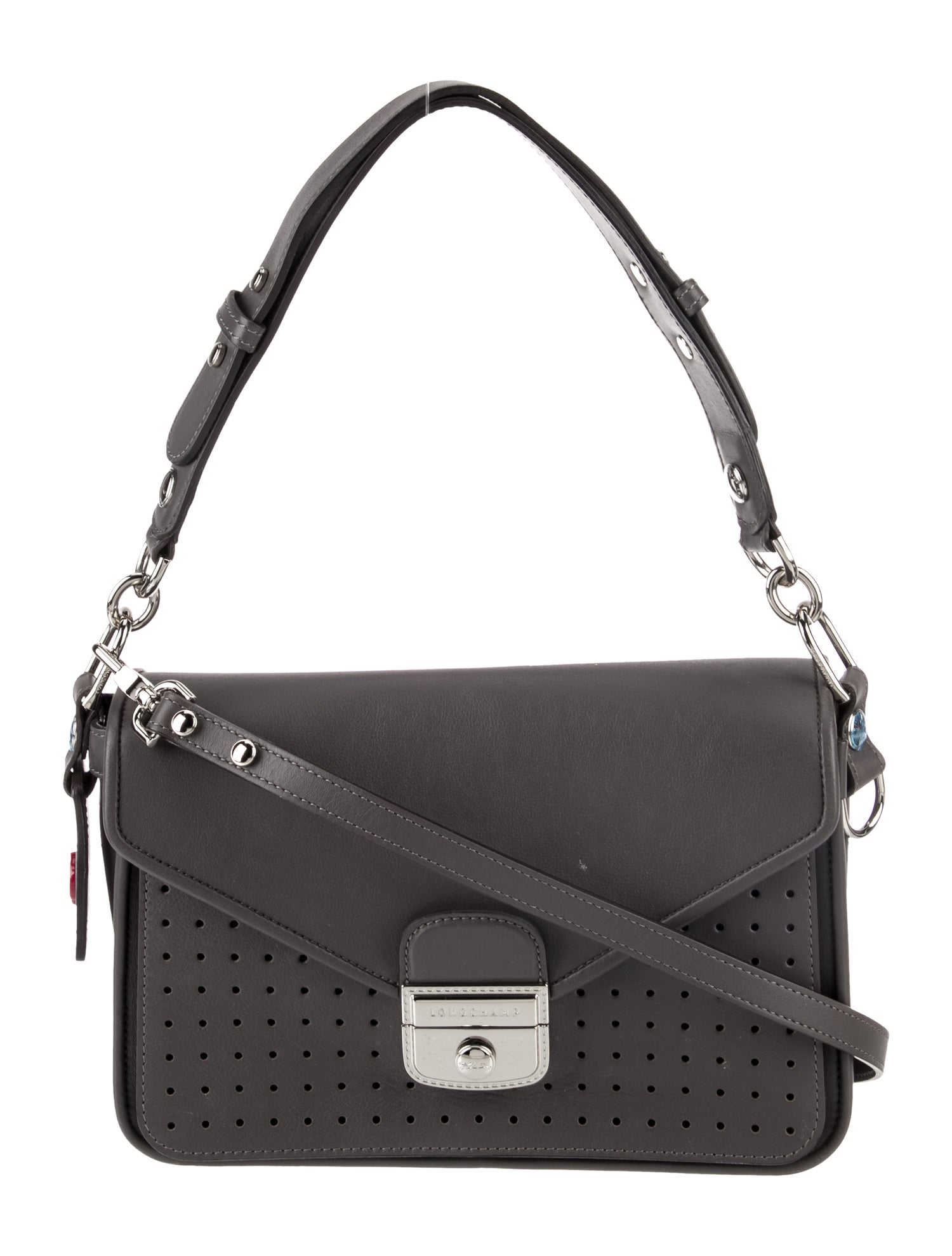 Longchamp Leather Top Handle Bag