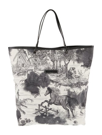 Longchamp Canvas Top Handle Bag