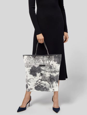 Longchamp Canvas Top Handle Bag