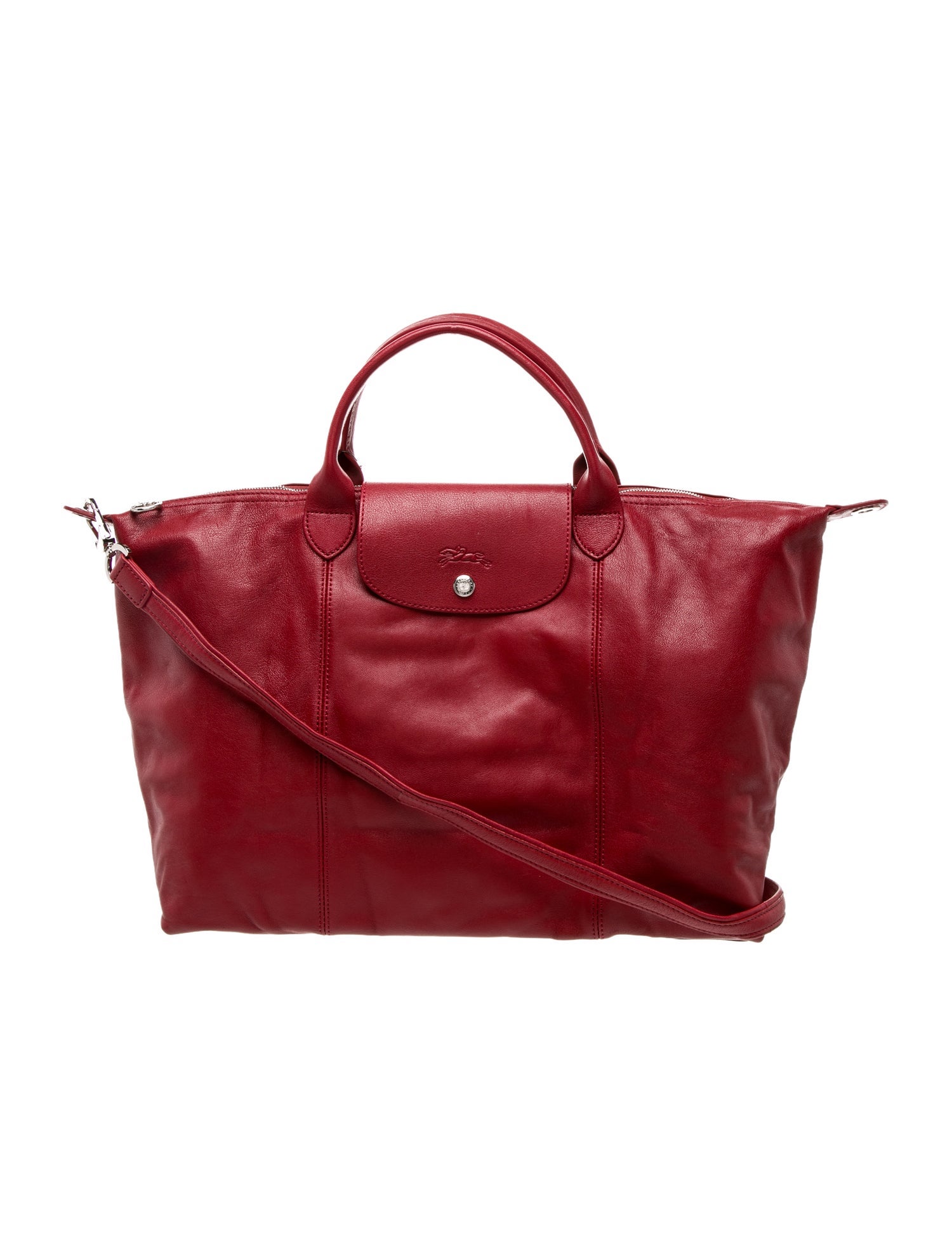 Longchamp Leather Top Handle Bag