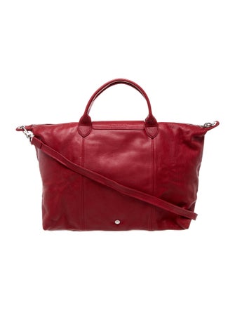 Longchamp Leather Top Handle Bag