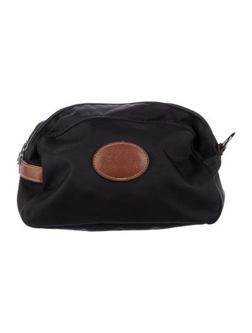 Longchamp Cosmetic Bags womens black nylon cosmetic bag