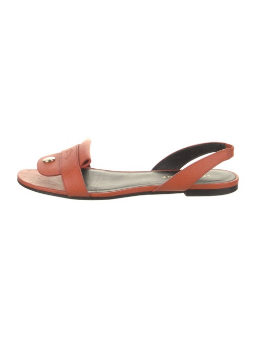 Longchamp Leather Slingback Sandals