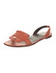 Longchamp Leather Slingback Sandals