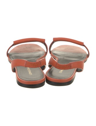 Longchamp Leather Slingback Sandals