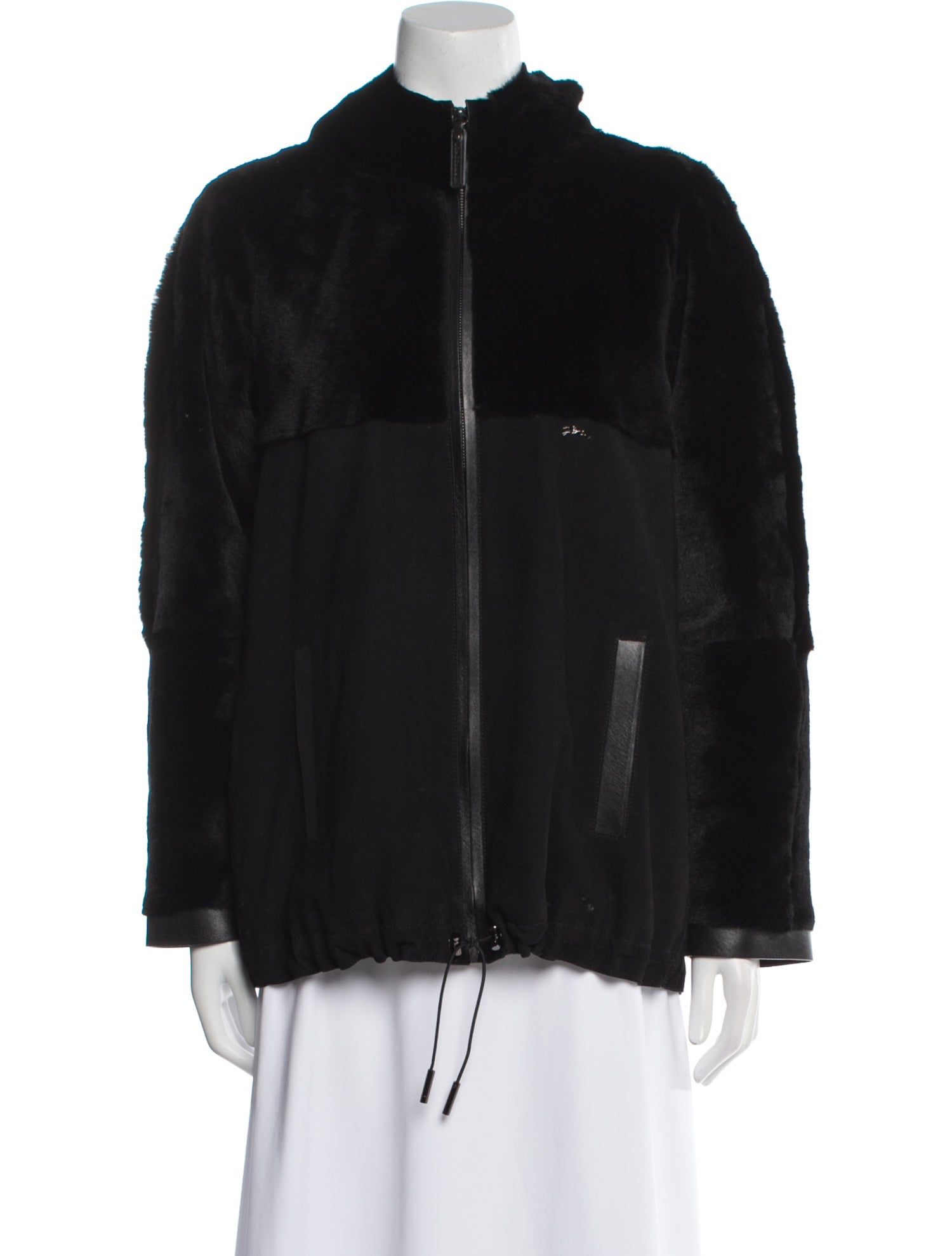 Longchamp Goat Fur Faux Fur Jacket