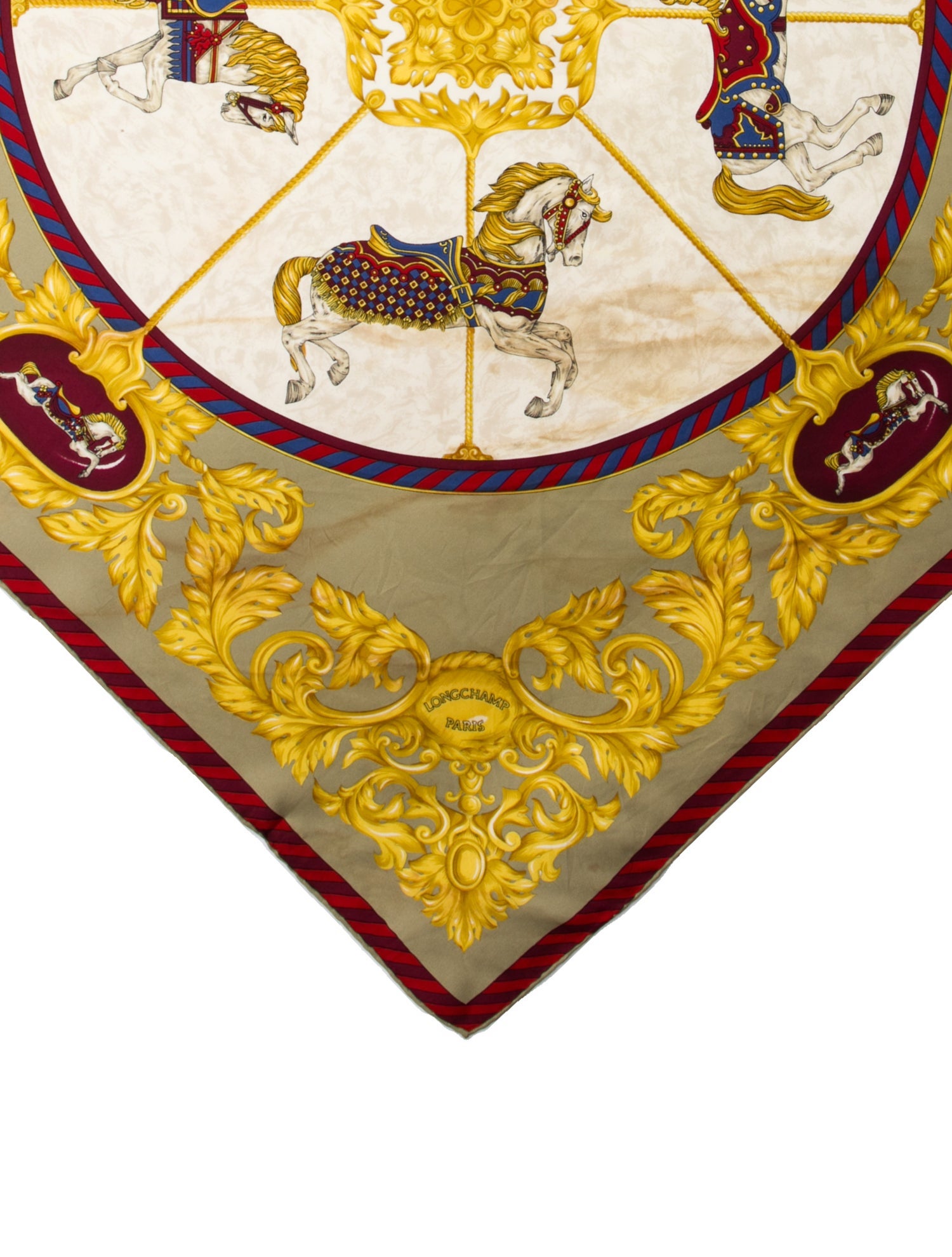 Longchamp Silk Printed Scarf