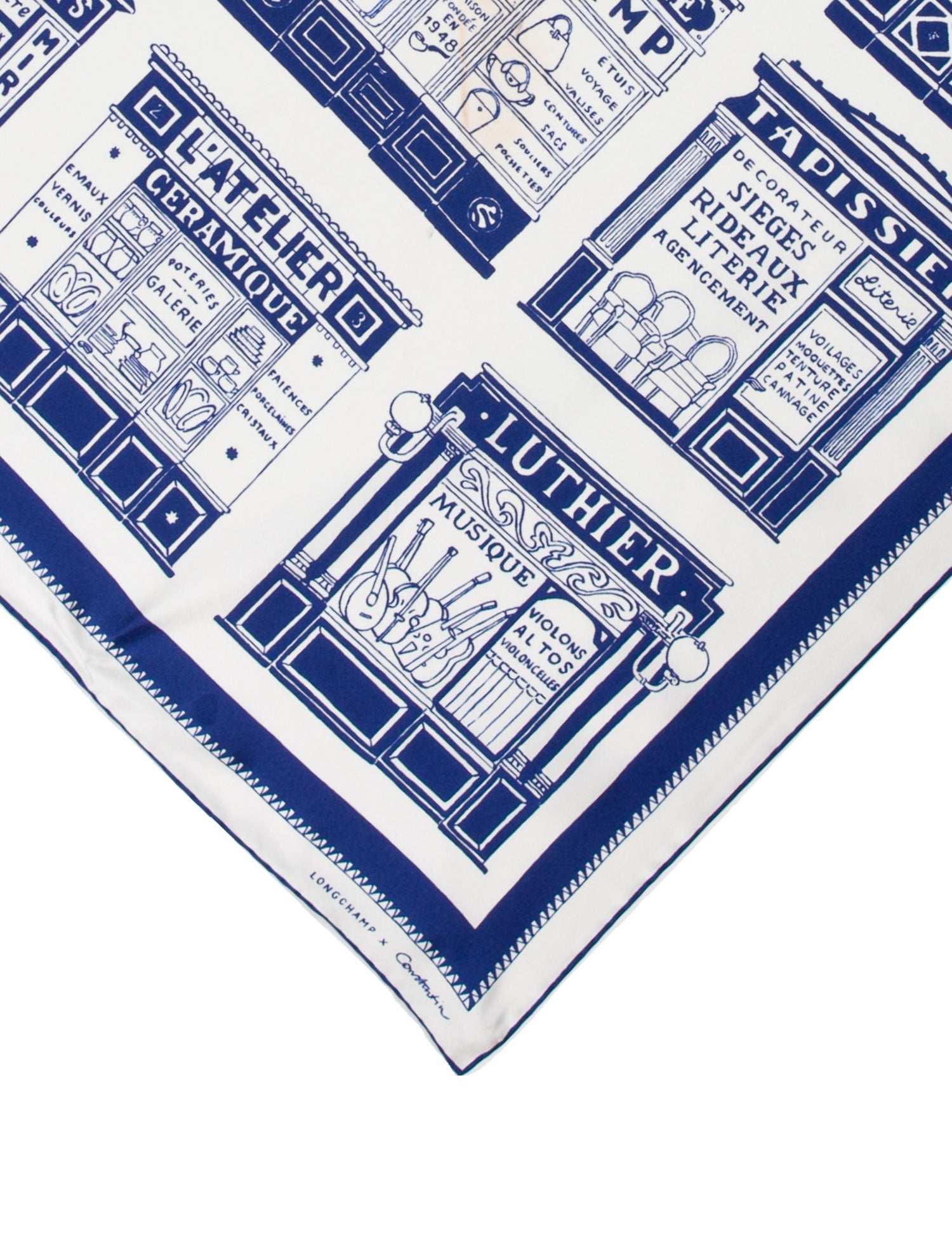 Longchamp Silk Printed Scarf