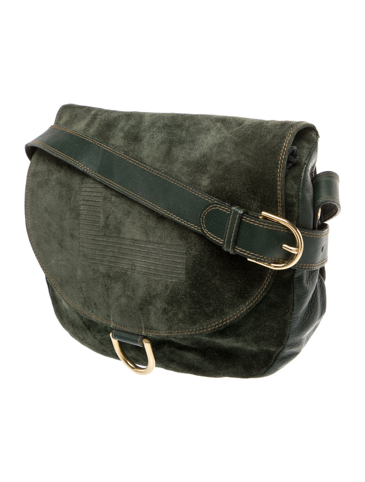 Lancel Suede Messenger Bag Vintage