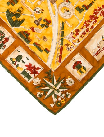 Longchamp Silk Printed Scarf