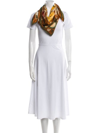 Longchamp Silk Printed Scarf