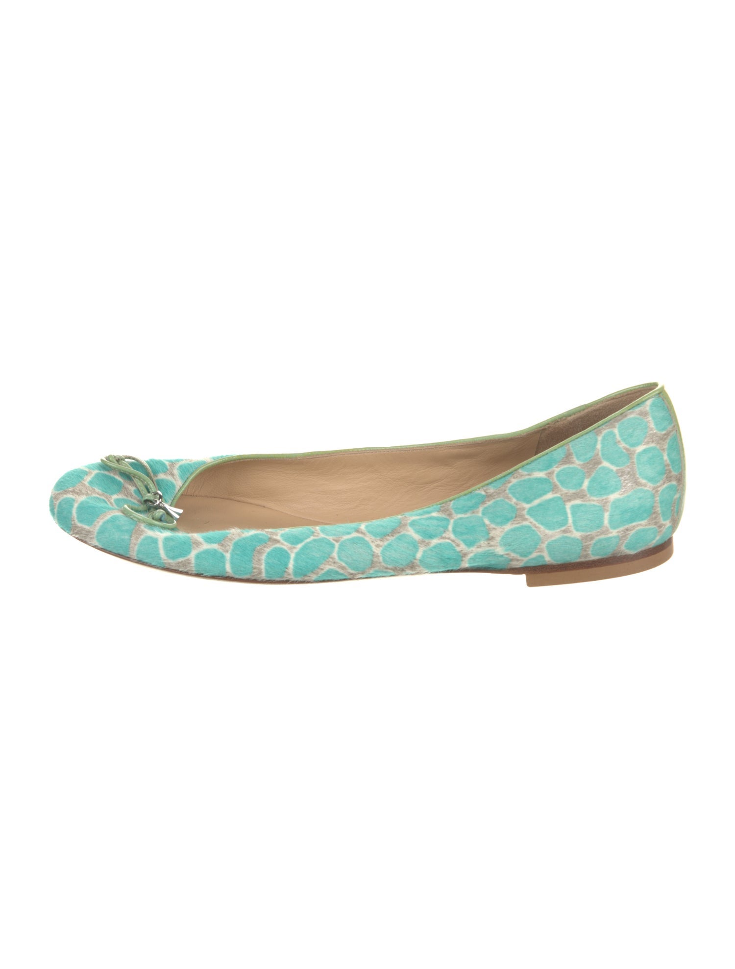 Longchamp Ponyhair Printed Ballet Flats