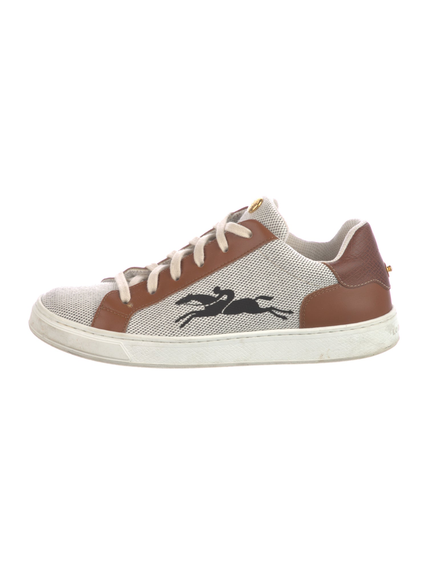 Longchamp Leather Leather Trim Embellishment Sneakers