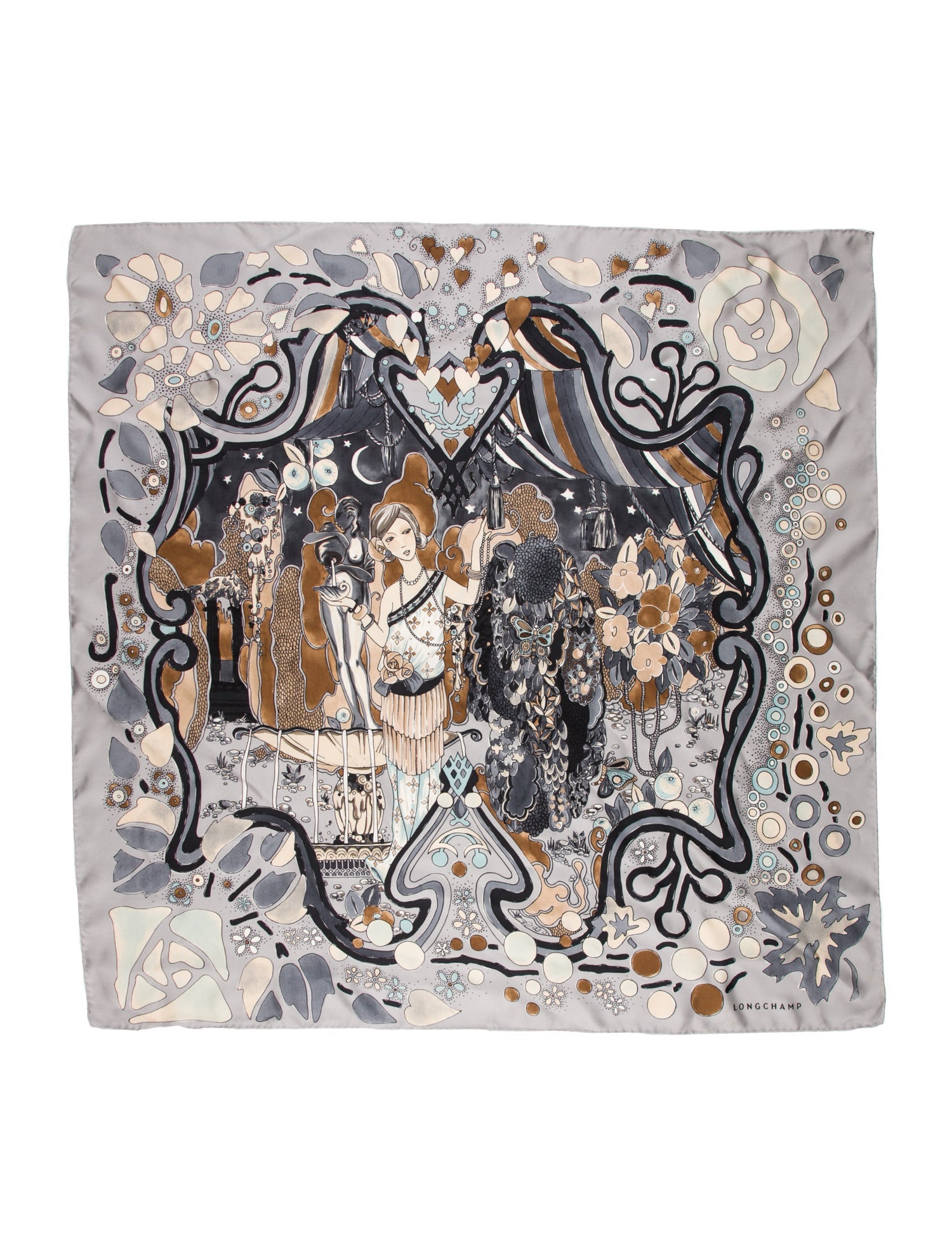 Longchamp Printed Scarf