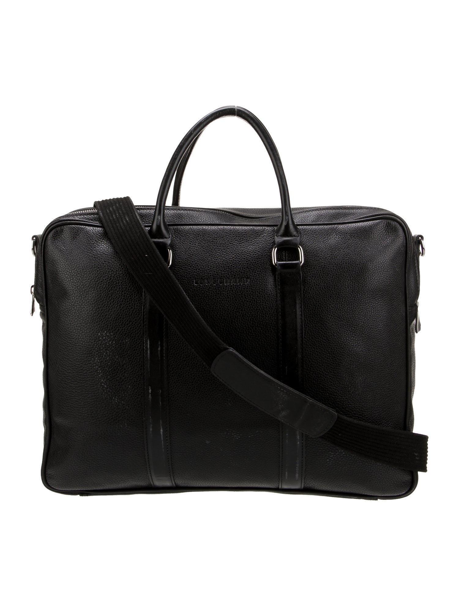 Longchamp Leather Top Handle Bag