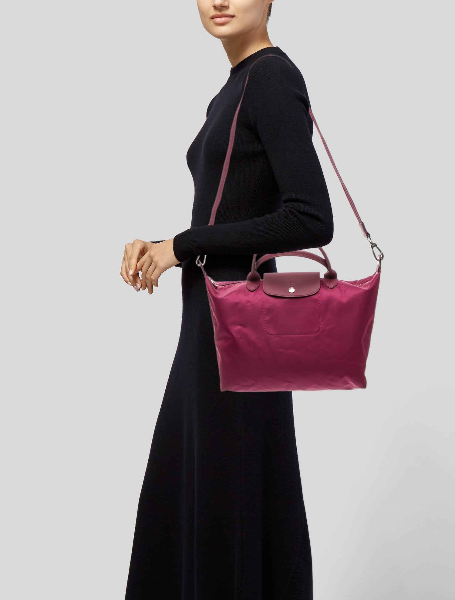 Longchamp Nylon Shoulder Bag Medium