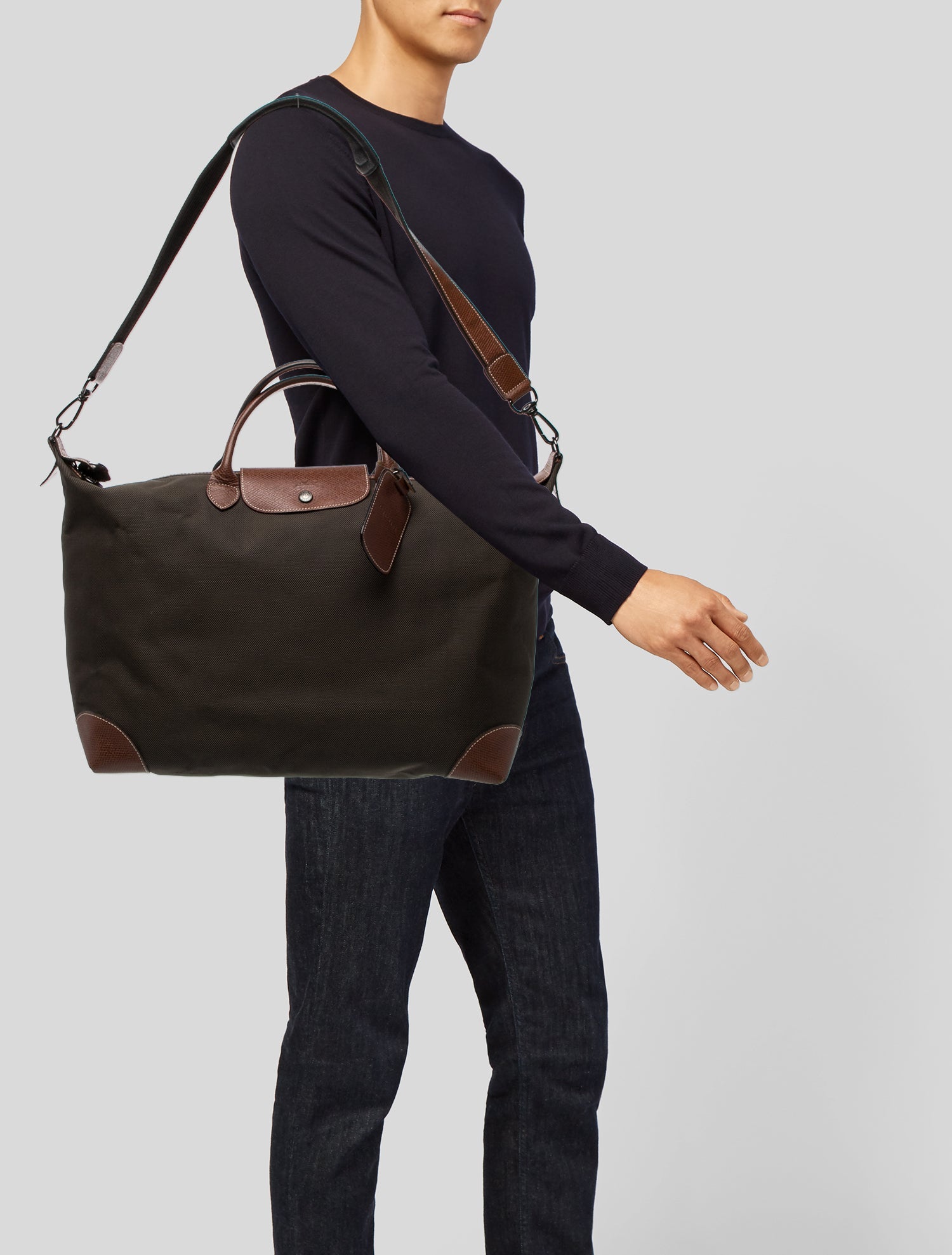 Longchamp Canvas Weekender Bag Large