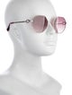 Longchamp Round Gradient Sunglasses