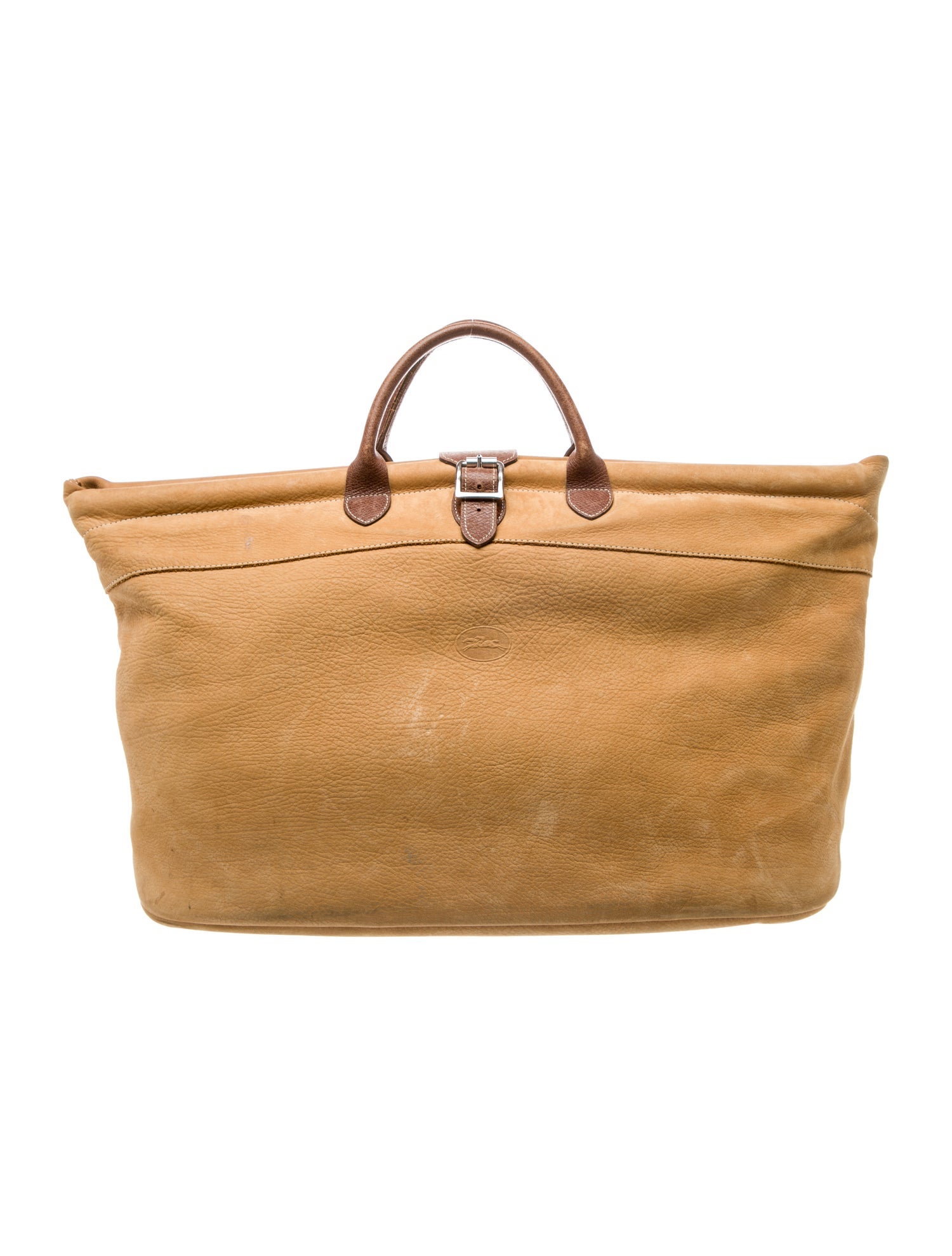 Longchamp Leather Weekender Bag