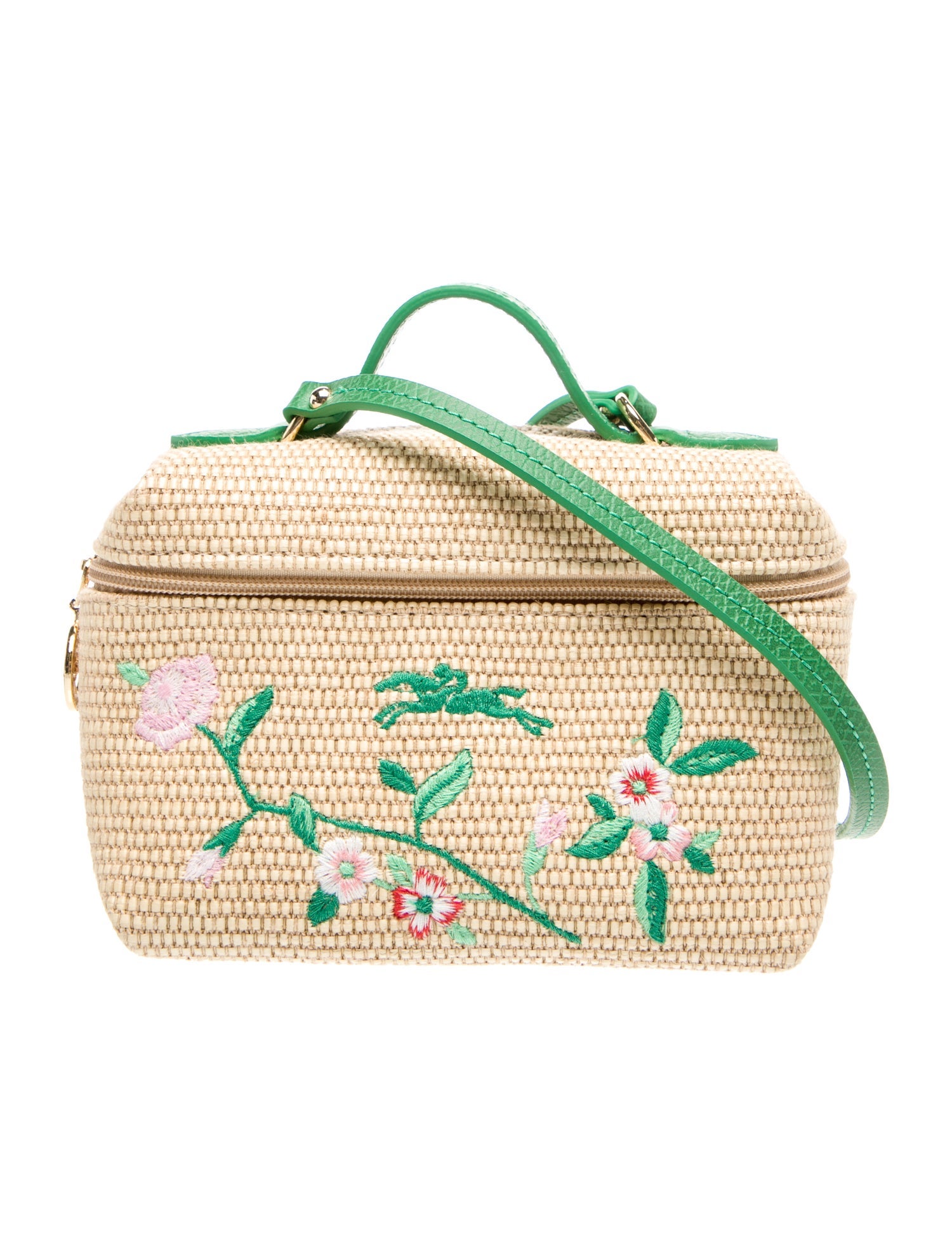 Longchamp Raffia Crossbody Bag