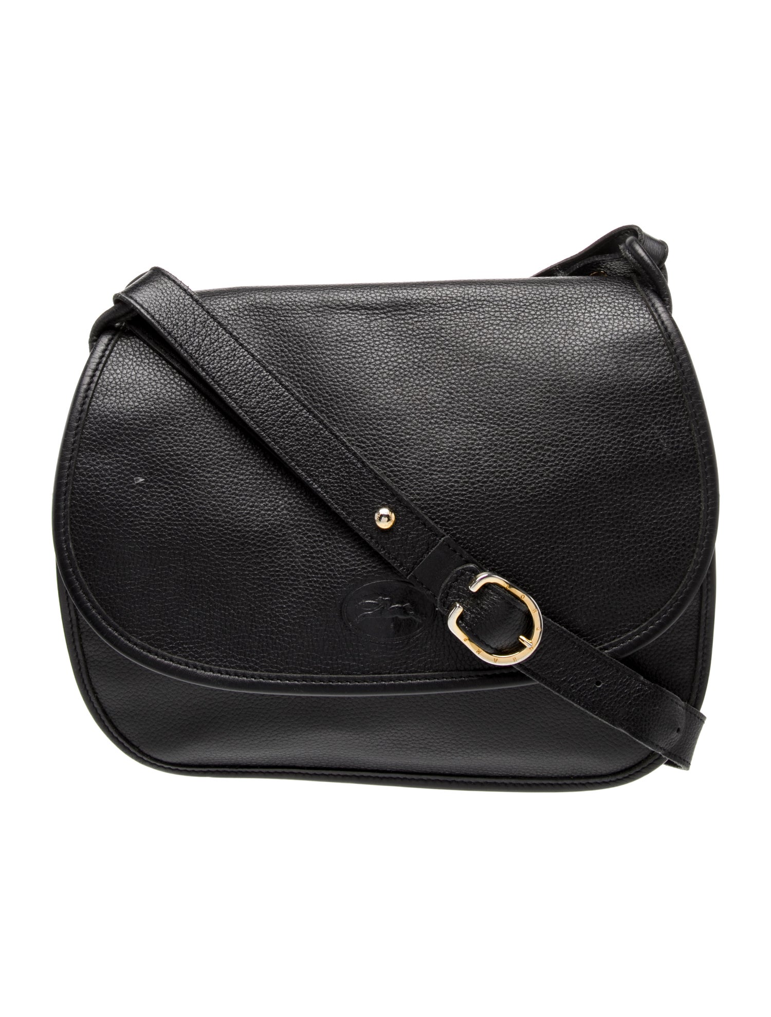 Longchamp Leather Messenger Bag