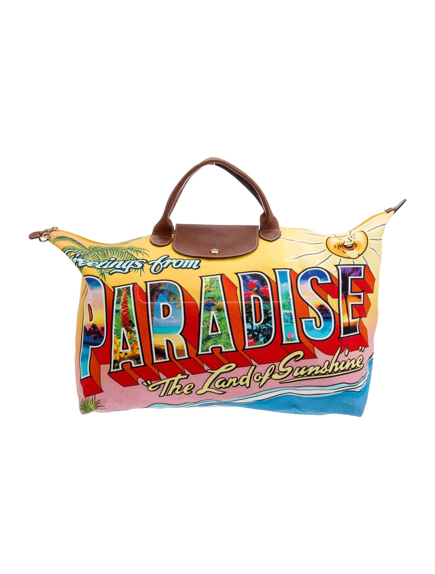 Longchamp Canvas Weekender Bag