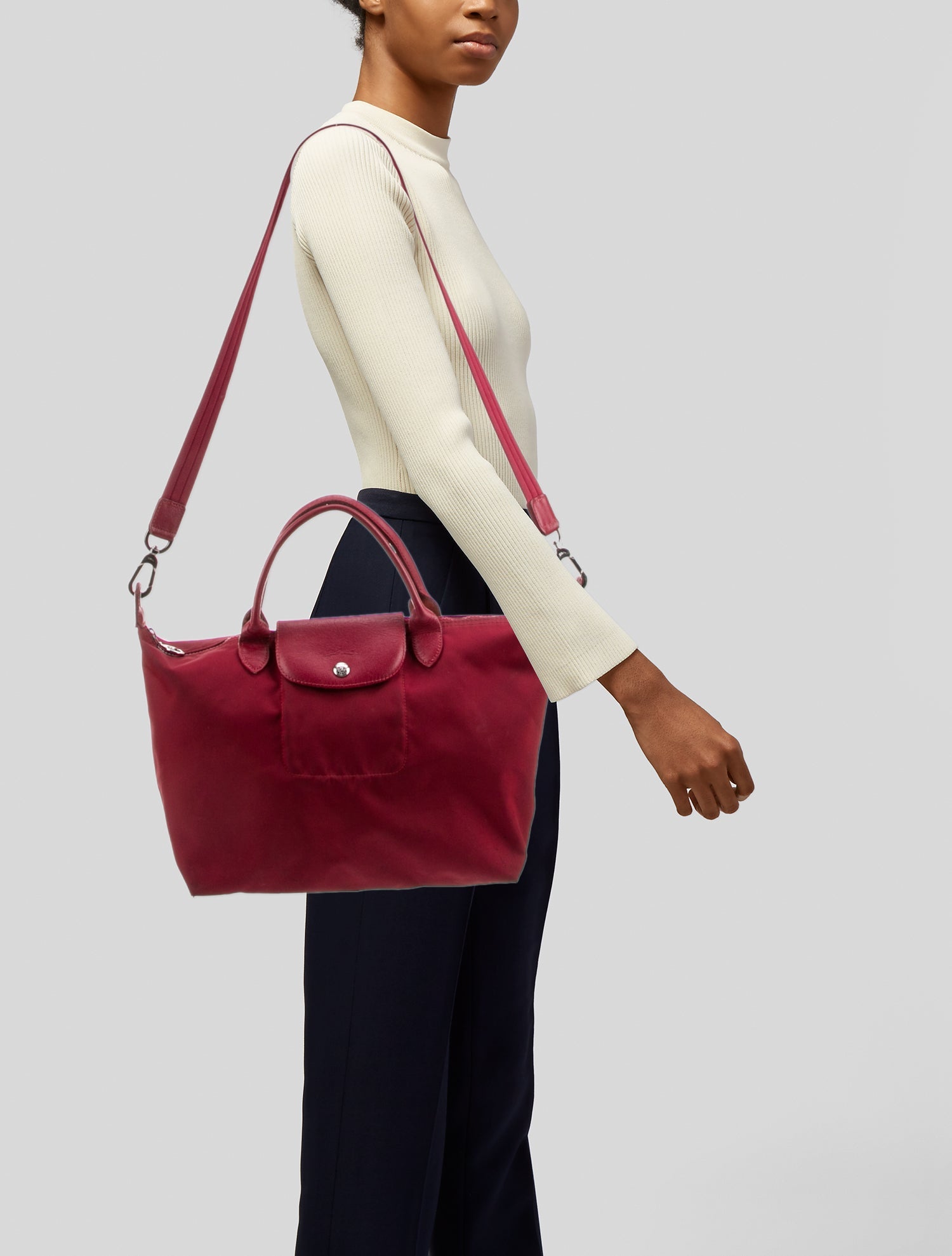 Longchamp Nylon Top Handle Bag