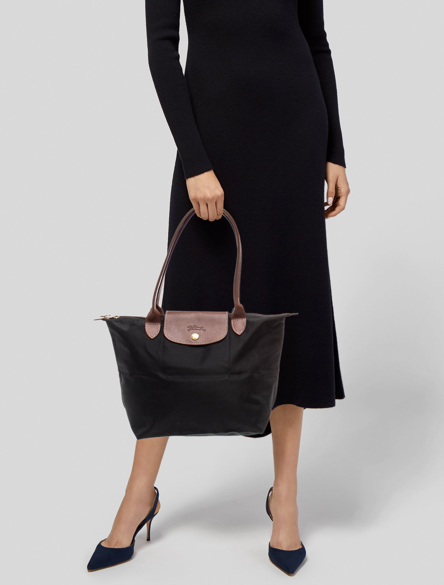 Longchamp Nylon Shoulder Bag Medium