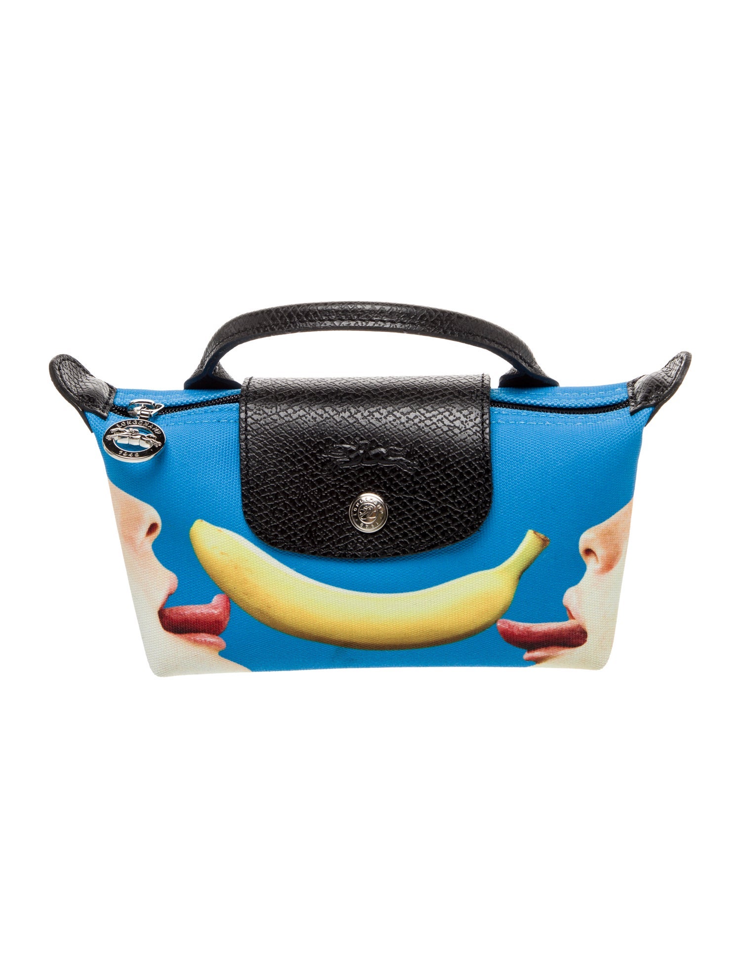 Longchamp Canvas Top Handle Bag