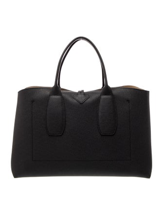 Longchamp Leather Weekender Bag