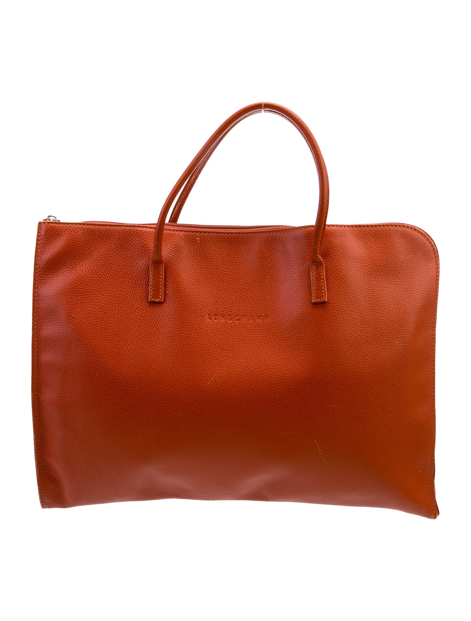 Longchamp Leather Top Handle Bag
