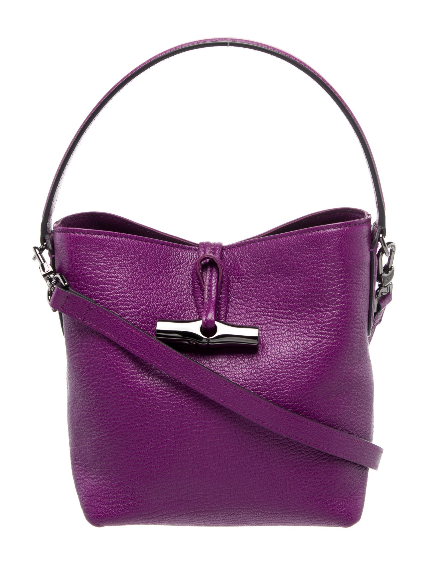Longchamp Leather Top Handle Bag