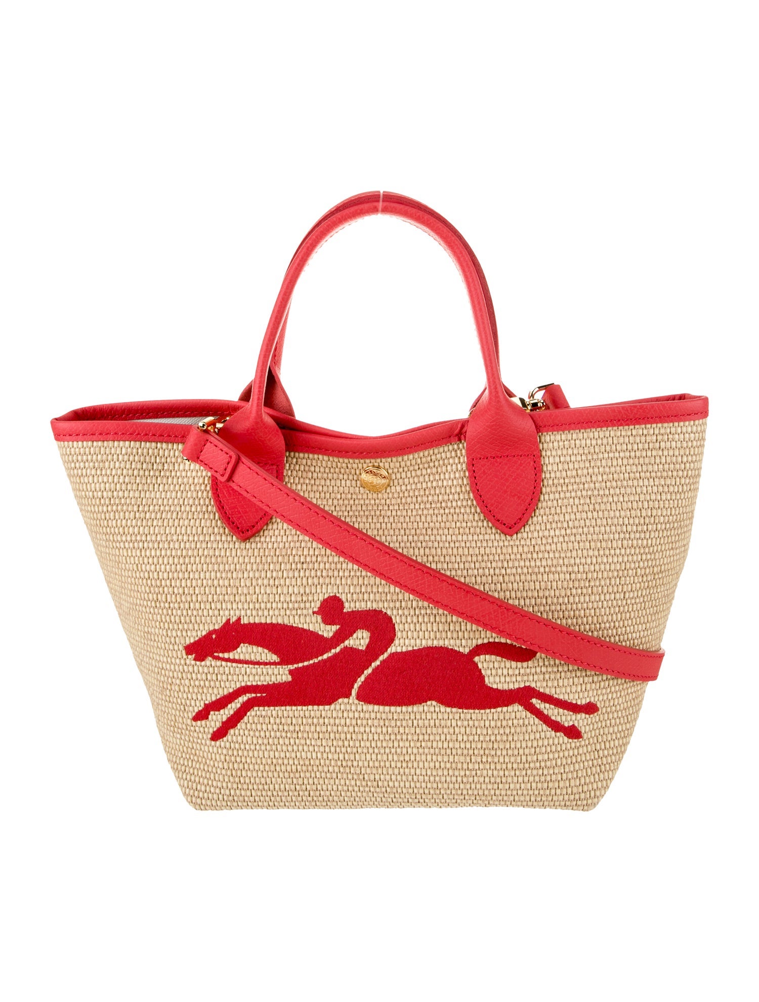 Longchamp Raffia Top Handle Bag
